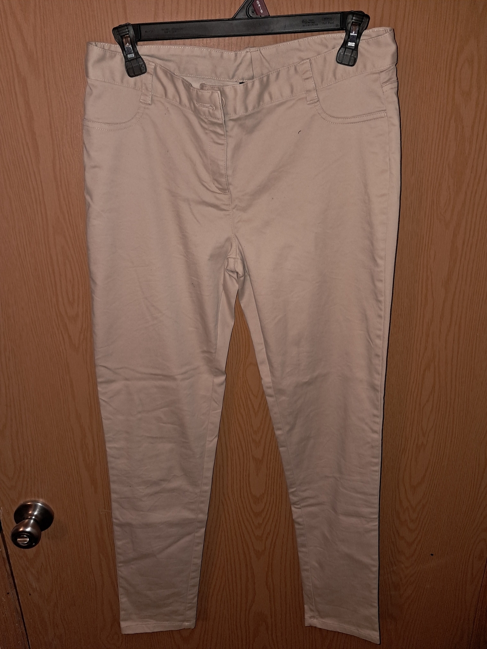 Cream Skinny Ponte Pants